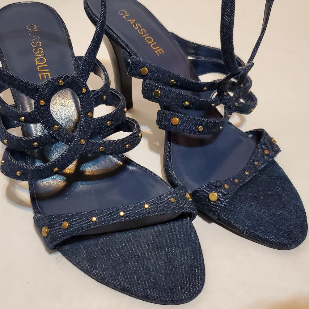 Classique Denim Heels